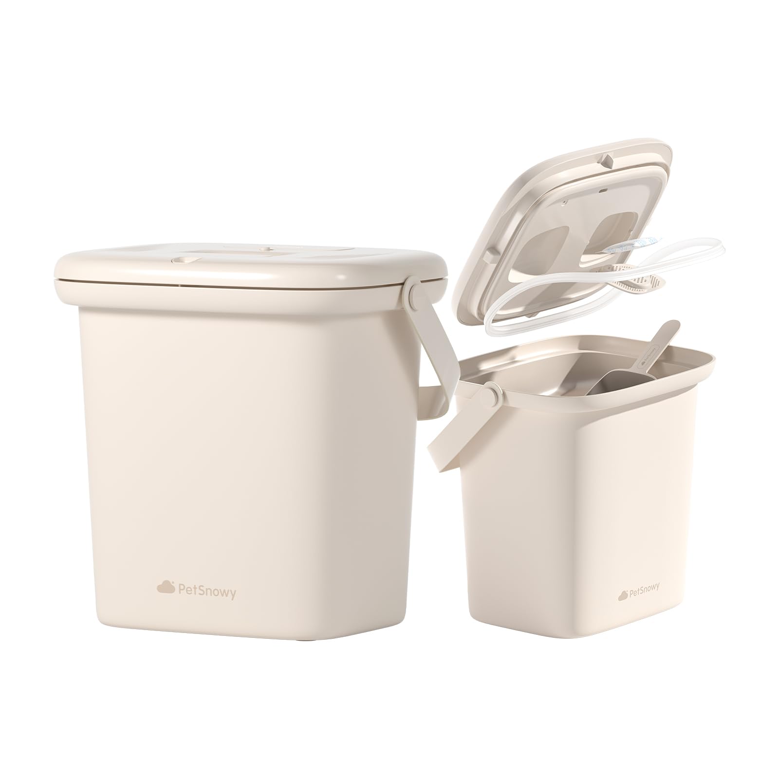 Amazon.co.jp: PetSnowy 真空保存容器 ペットフードストッカー 真空